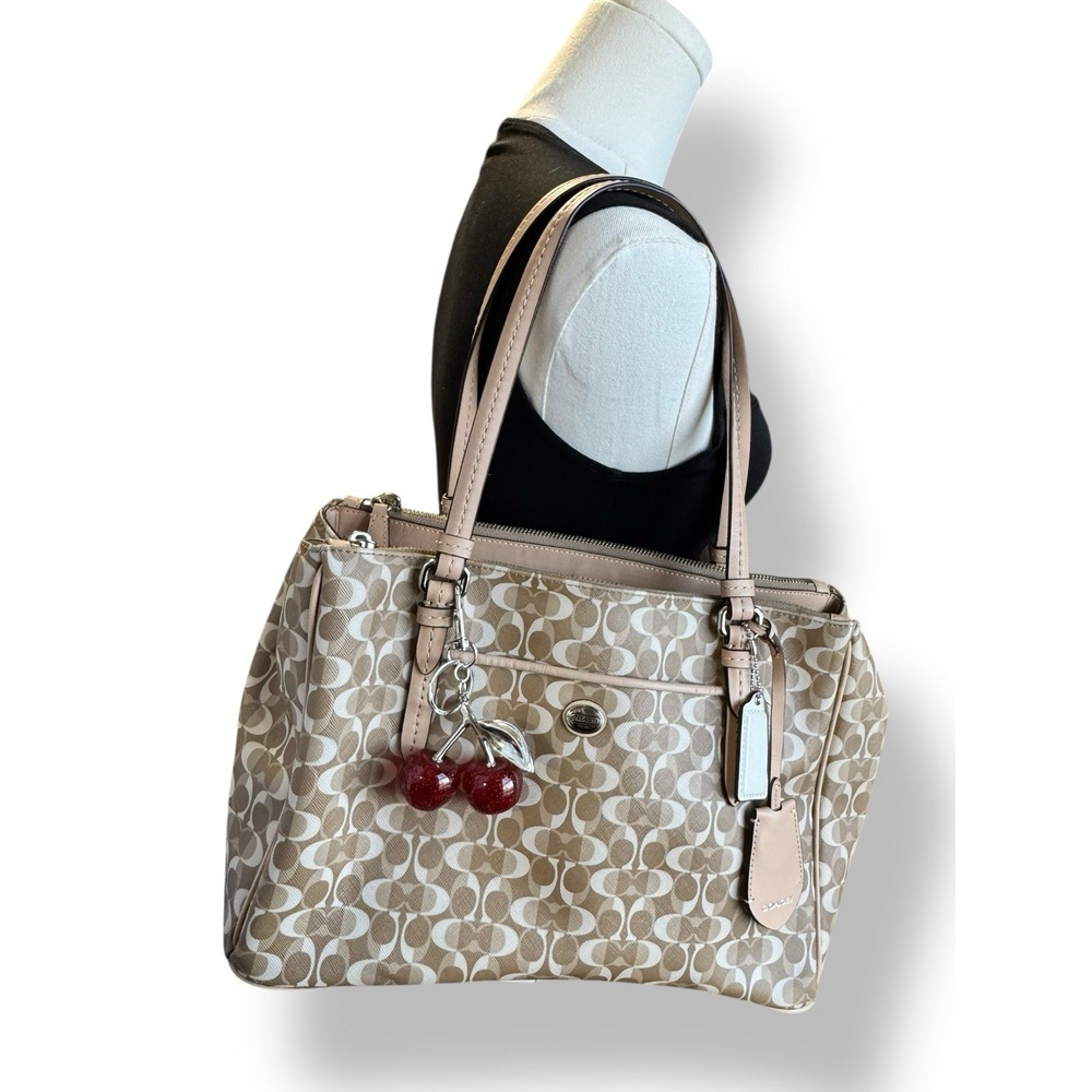Y2k COACH Peyton Dream C Jordan Double Zip Carryall Shoulder‎ Bag NEW WITH TAG - Picture 4 of 8